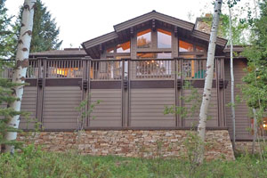 Exterior of home showing deck system
